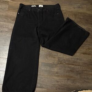 Mid-Rise Super Wide Leg Jeans